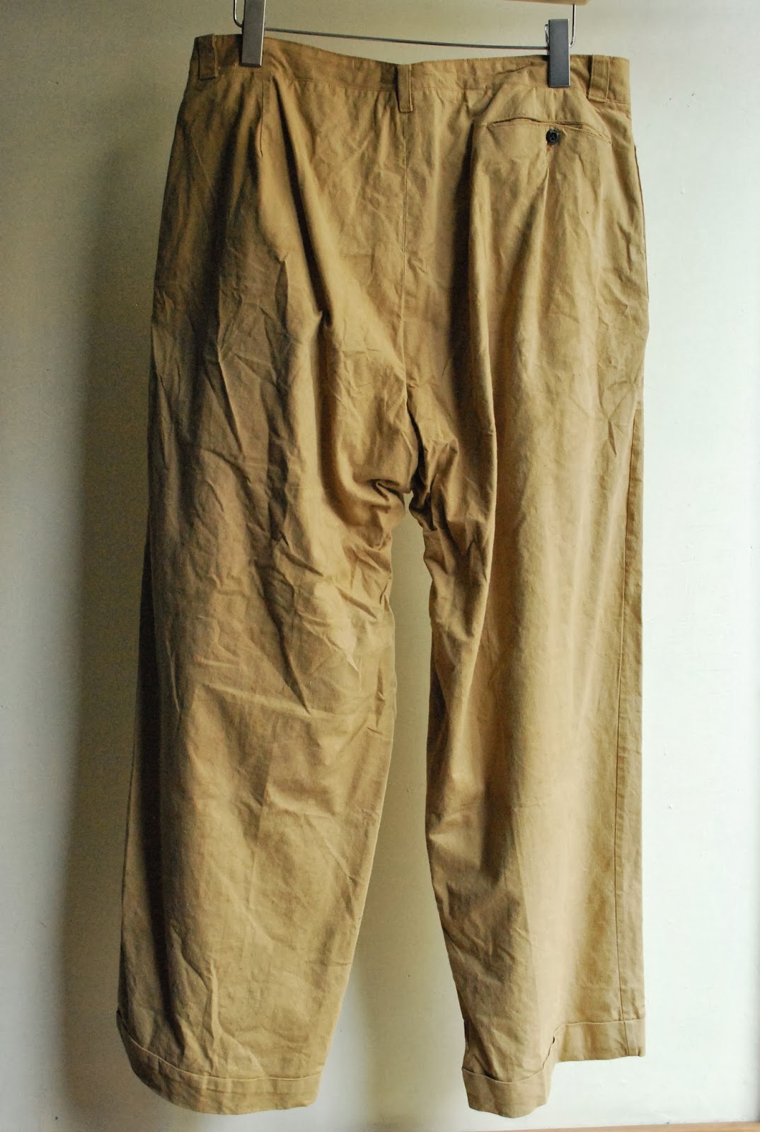 encore 1940s1950s cotton linen work pants