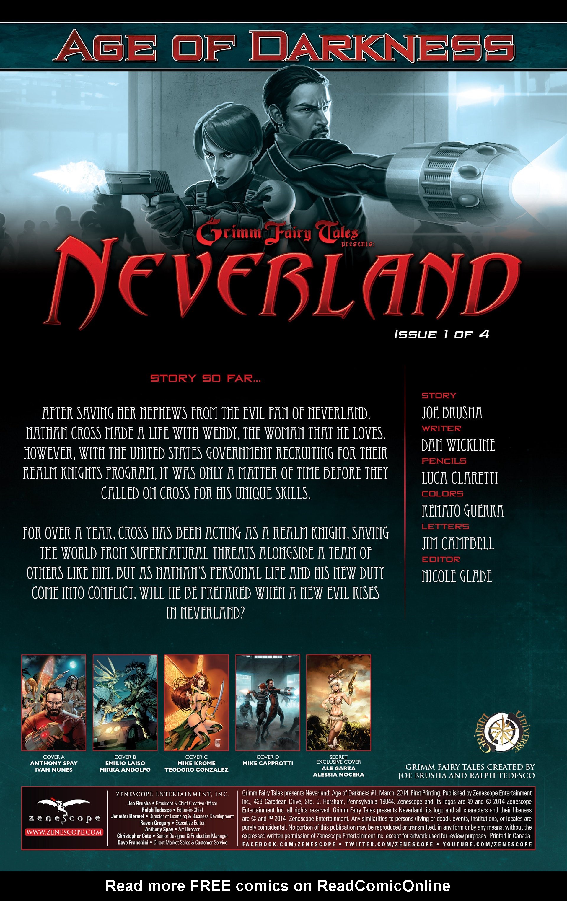 Read online Grimm Fairy Tales presents Neverland: Age of Darkness comic -  Issue #1 - 2