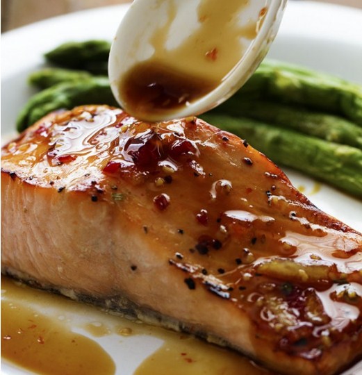 Sweet Chili Garlic Glazed Salmon