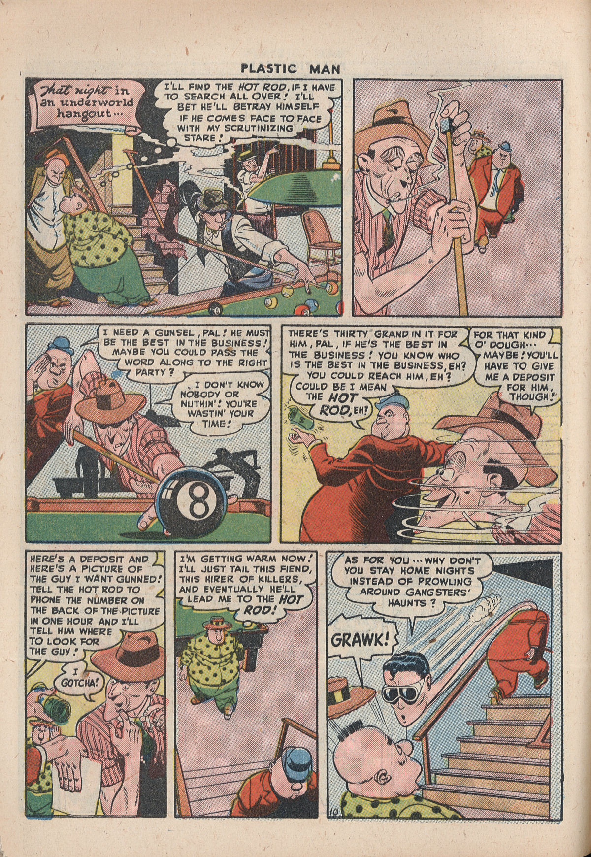 Read online Plastic Man (1943) comic -  Issue #8 - 12