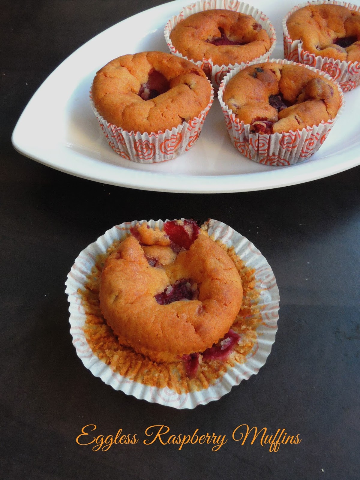 Eggless Raspberry Muffins Cook N Click
