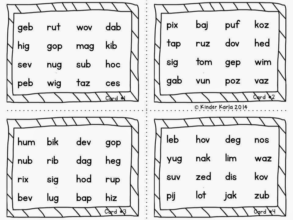 Karla's Kreations DIBELS practice