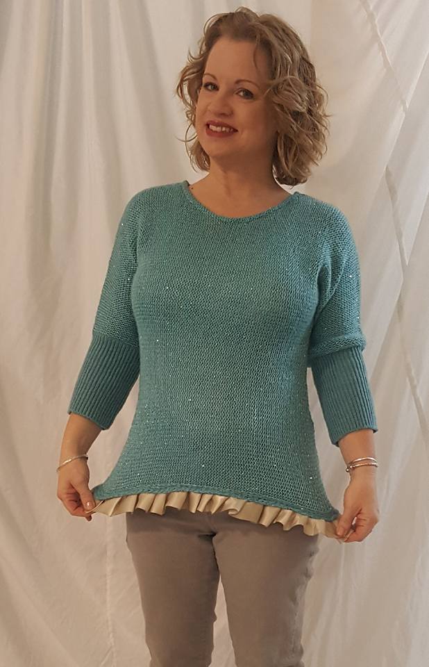 ribbon tie sweater