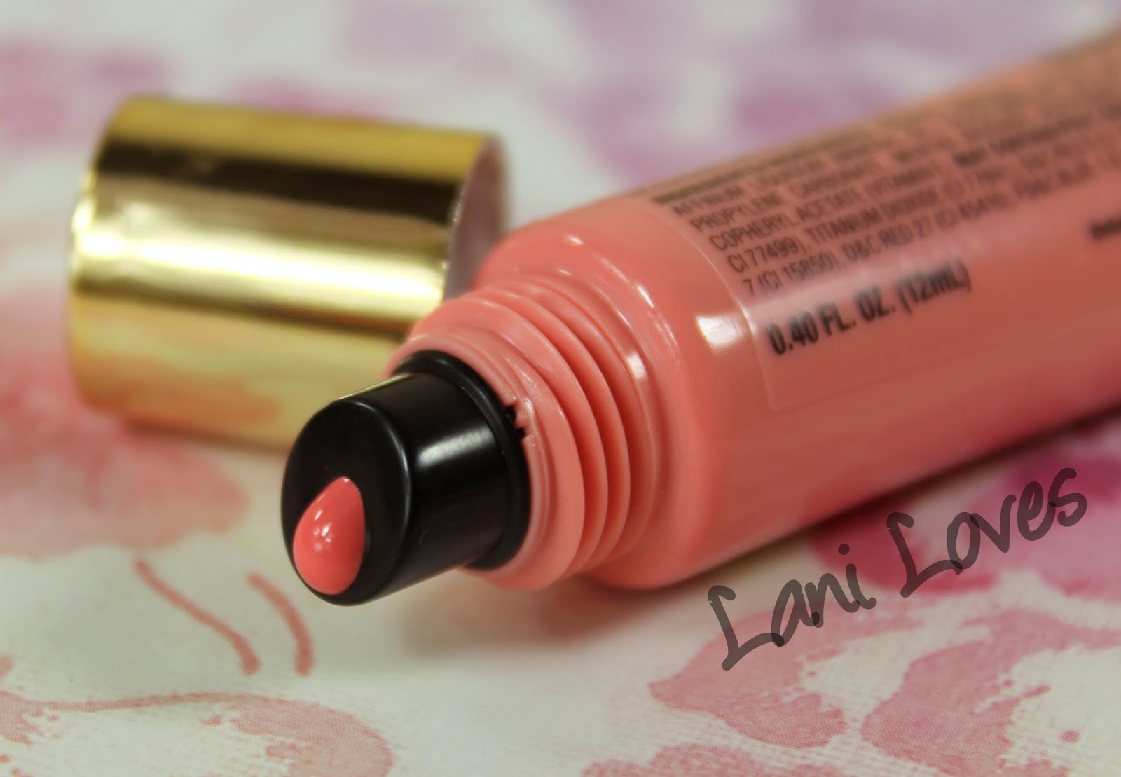LA Girl Glazed Lip Paint - Peony Swatches & Review