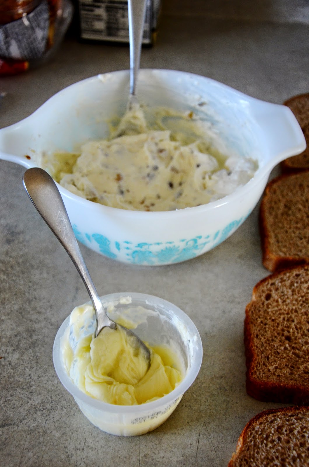 The Authentic Bite Cream Cheese and Walnut Sandwiches
