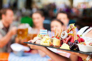An afternoon at a beer garden