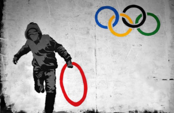 Gezamenlijke selectie merk Aandringen infocaris: olympische ringen