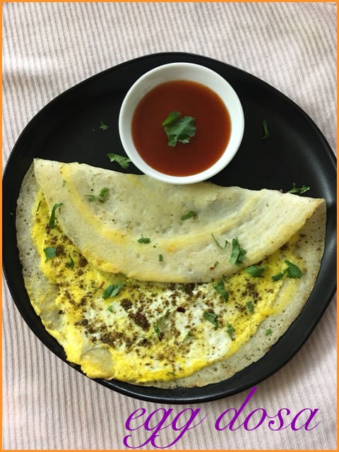 Egg Dosa ( 3 Ingredient recipe )