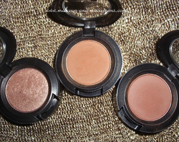 Some new MAC e/s - Sable, Saddle and Swiss Chocolate |Makeup and Macaroons