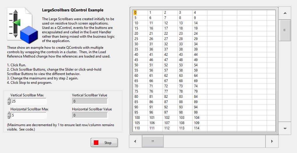 LargeScrollbars QControl