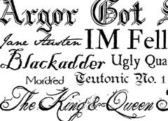 Design tattoo font