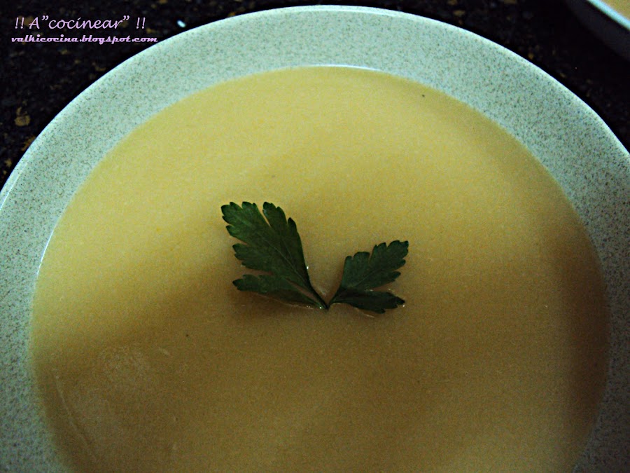 Crema o puré de pescado