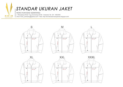 Standar Ukuran Jaket Konveksi Semarang Moko Supplier Seragam Di Indonesia