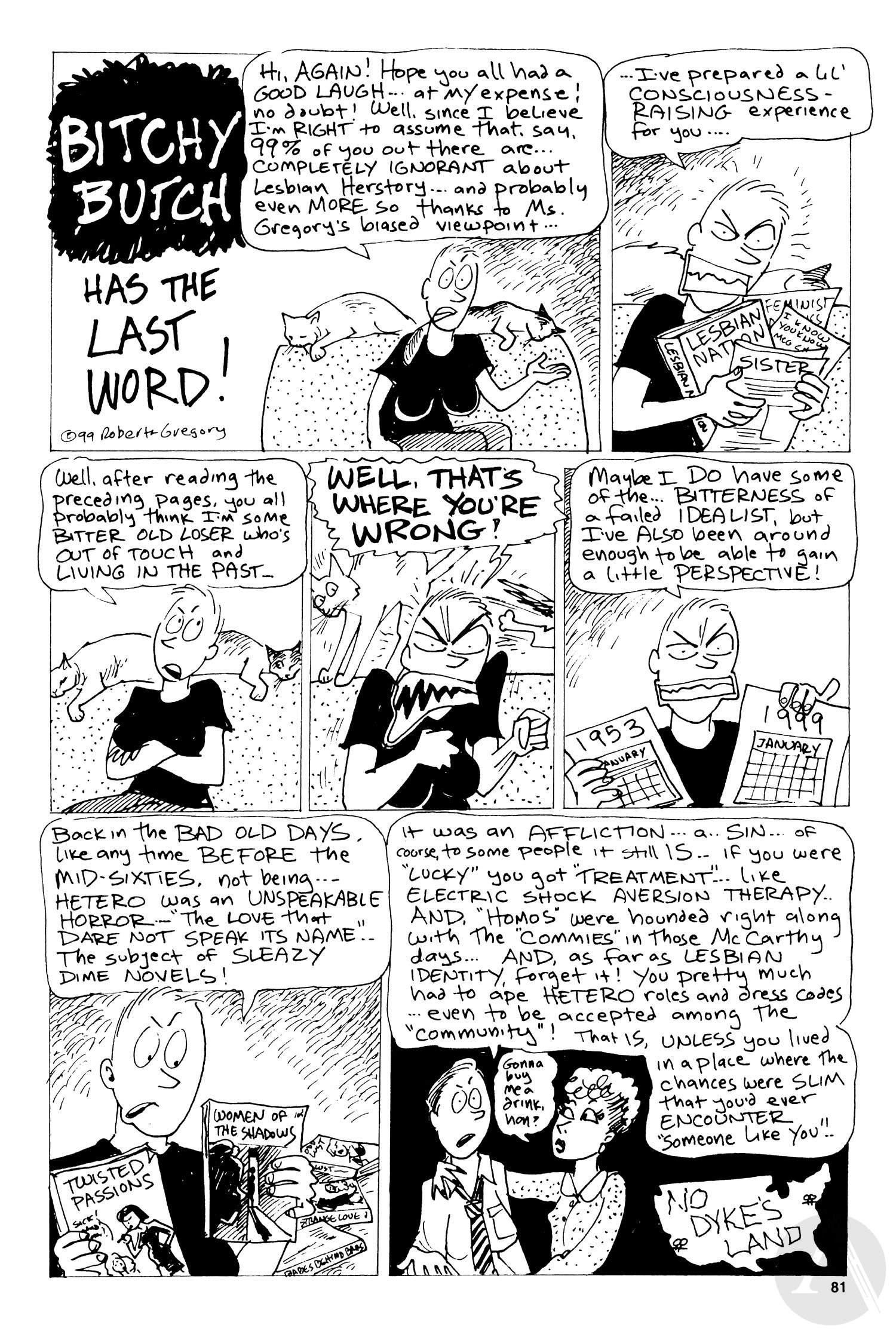 Read online Bitchy Butch: World's Angriest Dyke comic -  Issue # TPB - 83