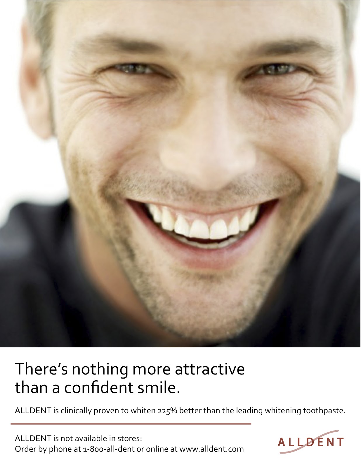 Amber Mills ALLDENT Toothpaste Ad