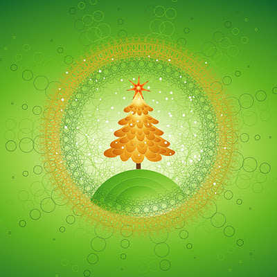 Beautiful Christmas tree design download free wallpapers for Apple iPad