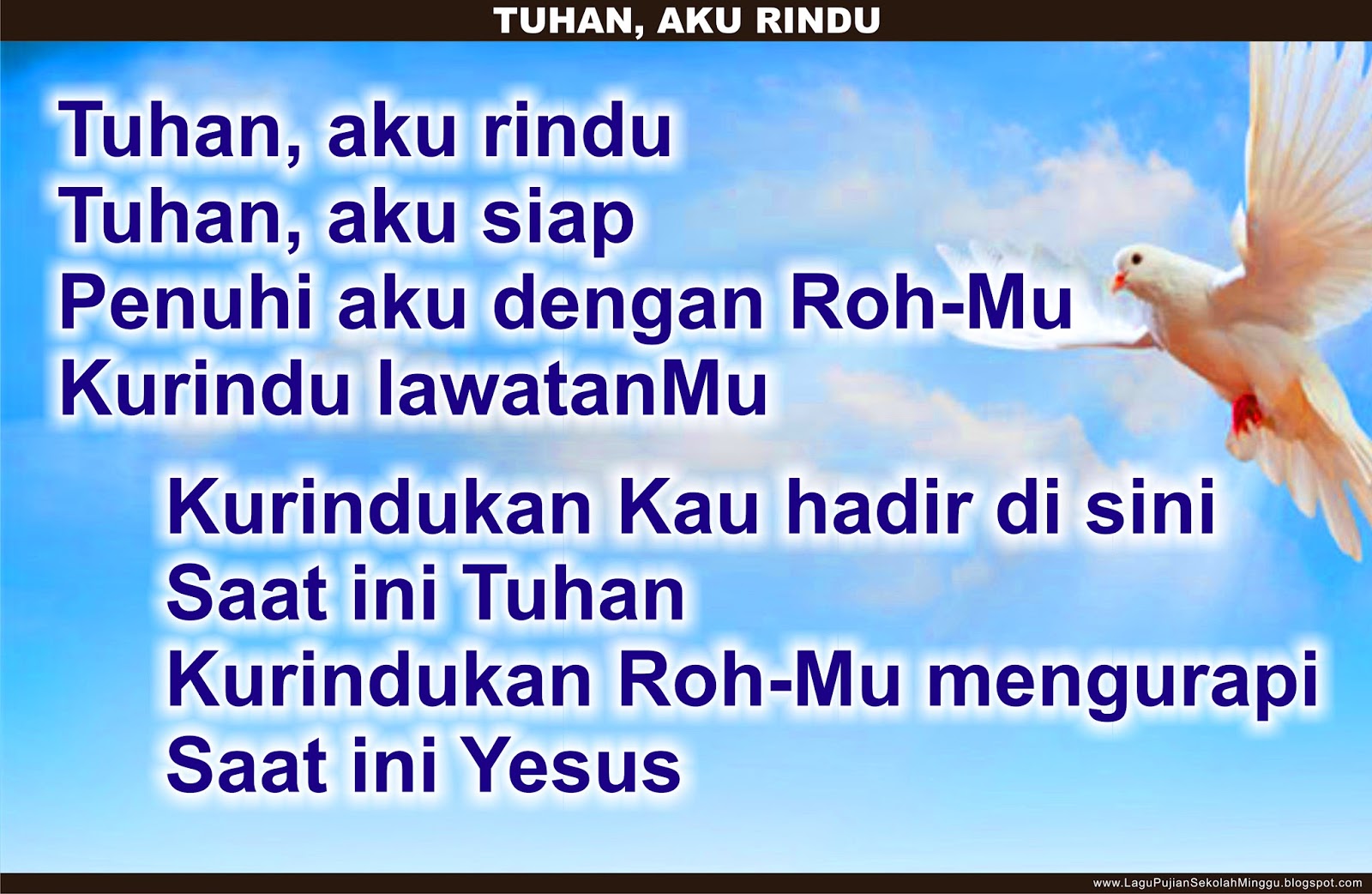 Lirik Lagu Pujian Rohani Kristen Sekolah Minggu Gereja Tuhan Yesus