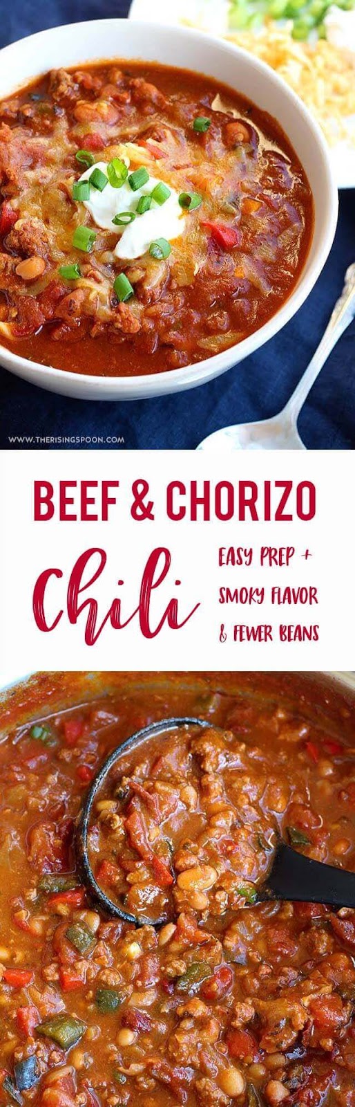 Beef & Chorizo Chili | The Rising Spoon