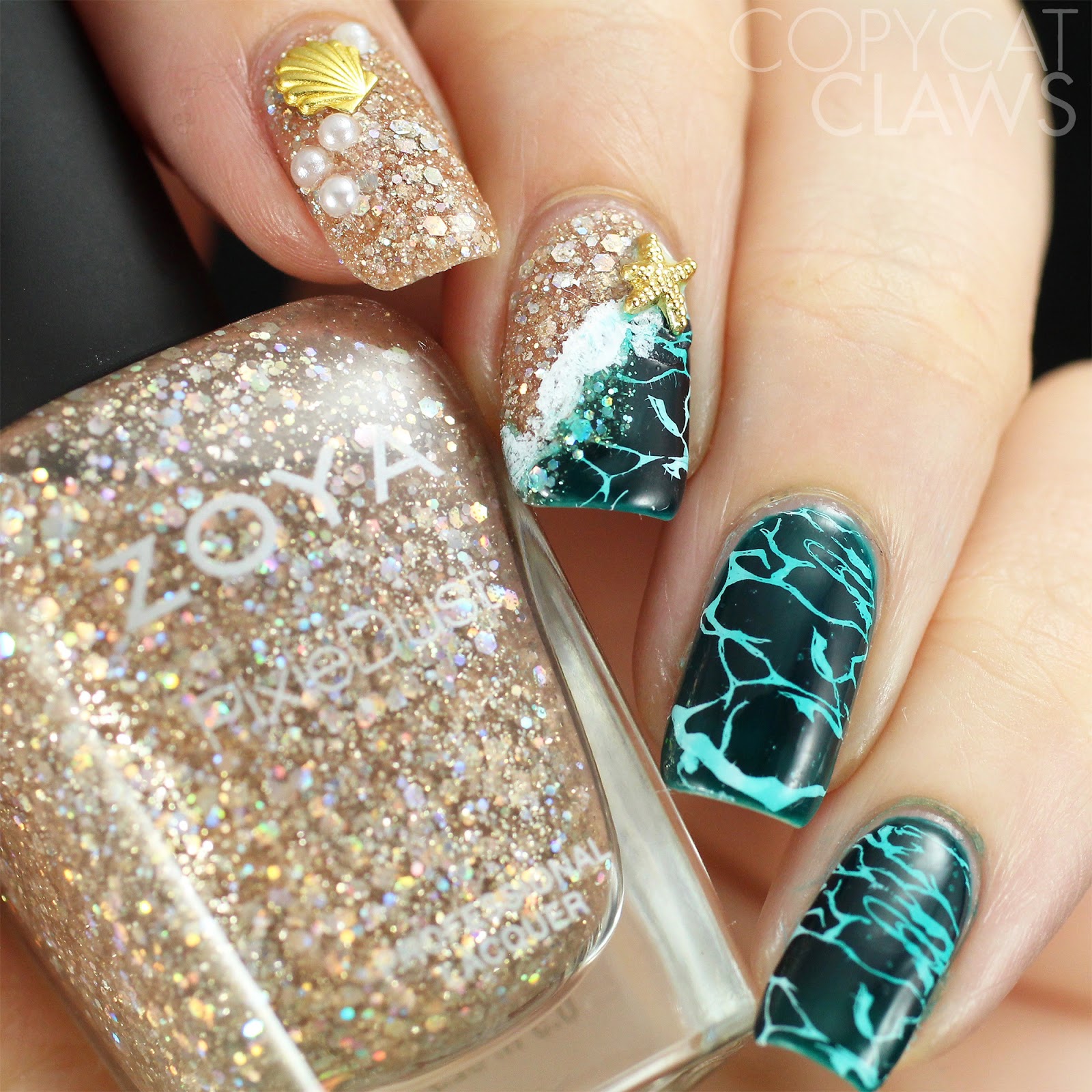 Copycat Claws 26 Great Nail Art Ideas/Nail Challenge Collaborative Beach