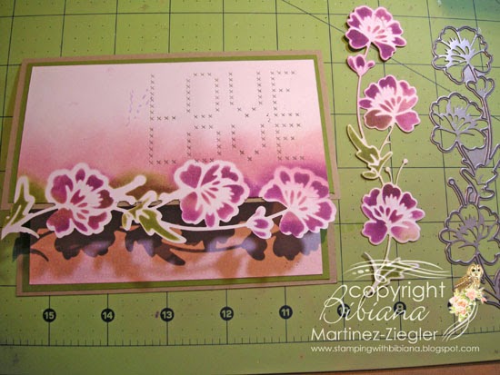 flower border edge card step 4
