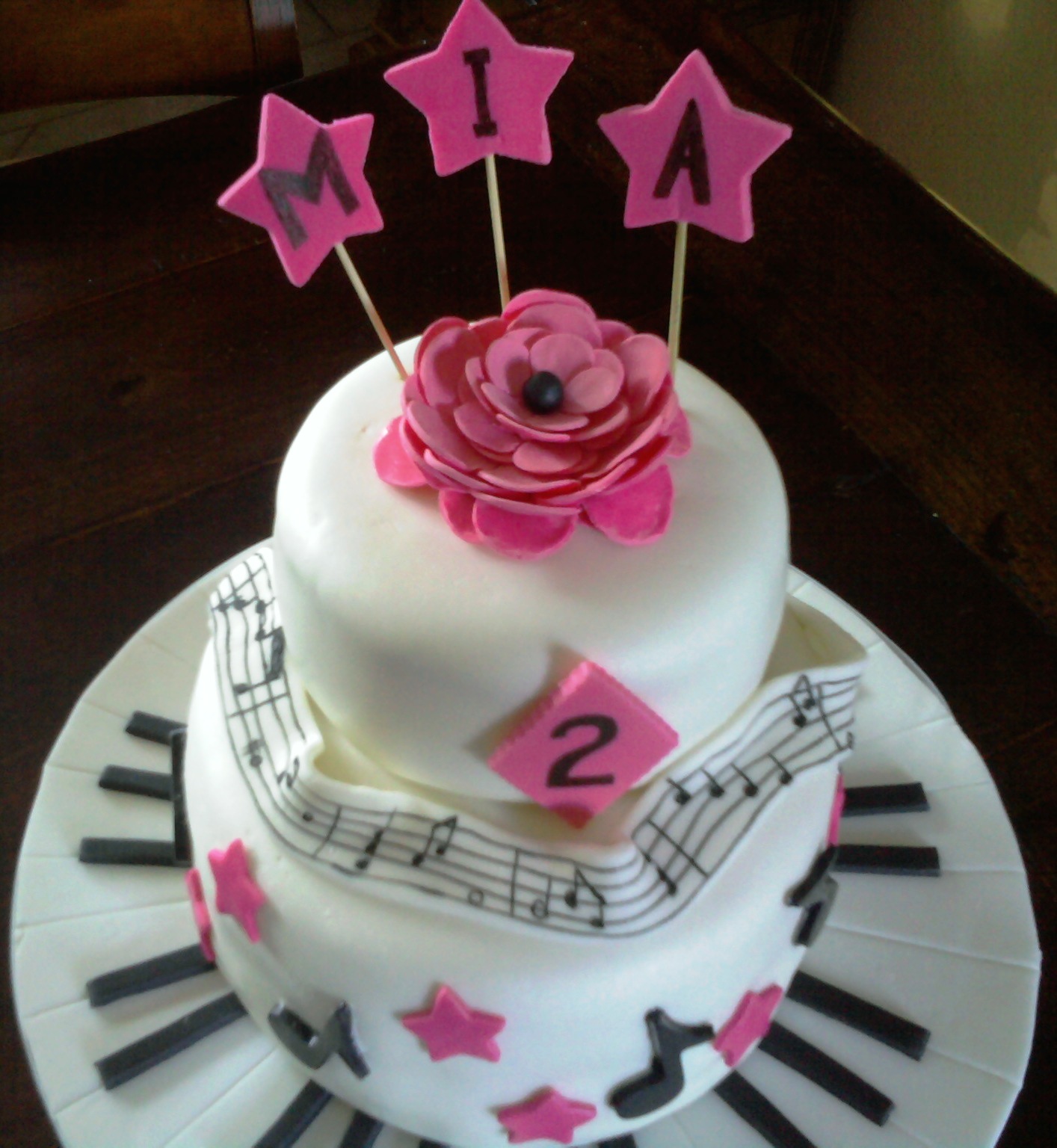 AimeeJo Desserts: Mia's 2-year old Birthday Cake