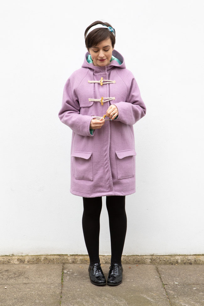 Tilly's winter Eden duffle coat - sewing pattern by Tilly and the Buttons