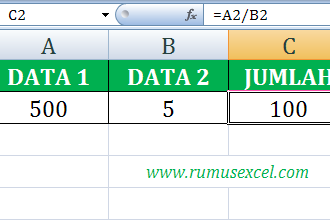 Tanda Pengurangan Di Excel