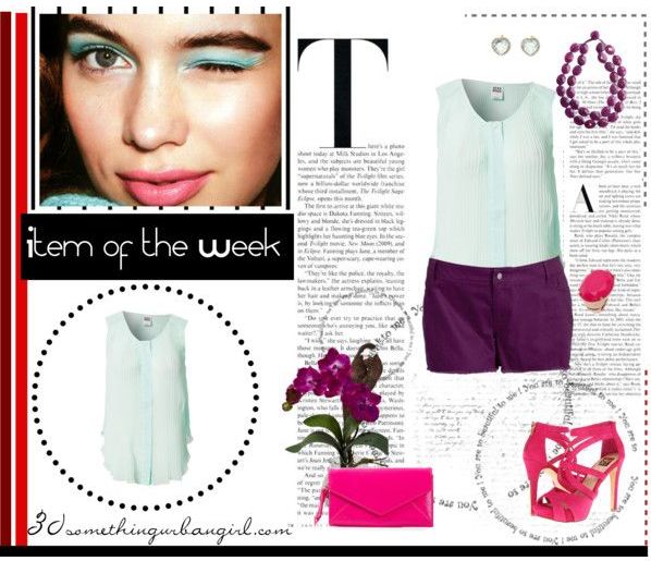 pretty mint top with plum shorts and pink sandals outfit pretty mint top with plum shorts and pink sandals outfit