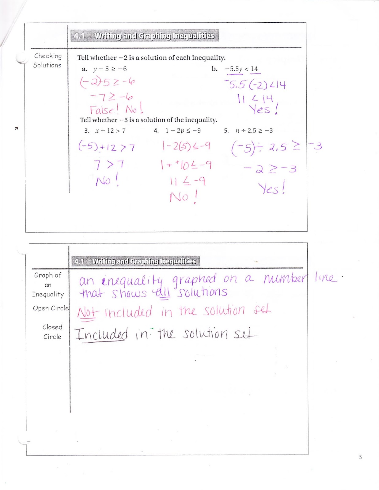 Ms. Jean's Classroom Blog: 4.1 Writing and Graphing Inequalities