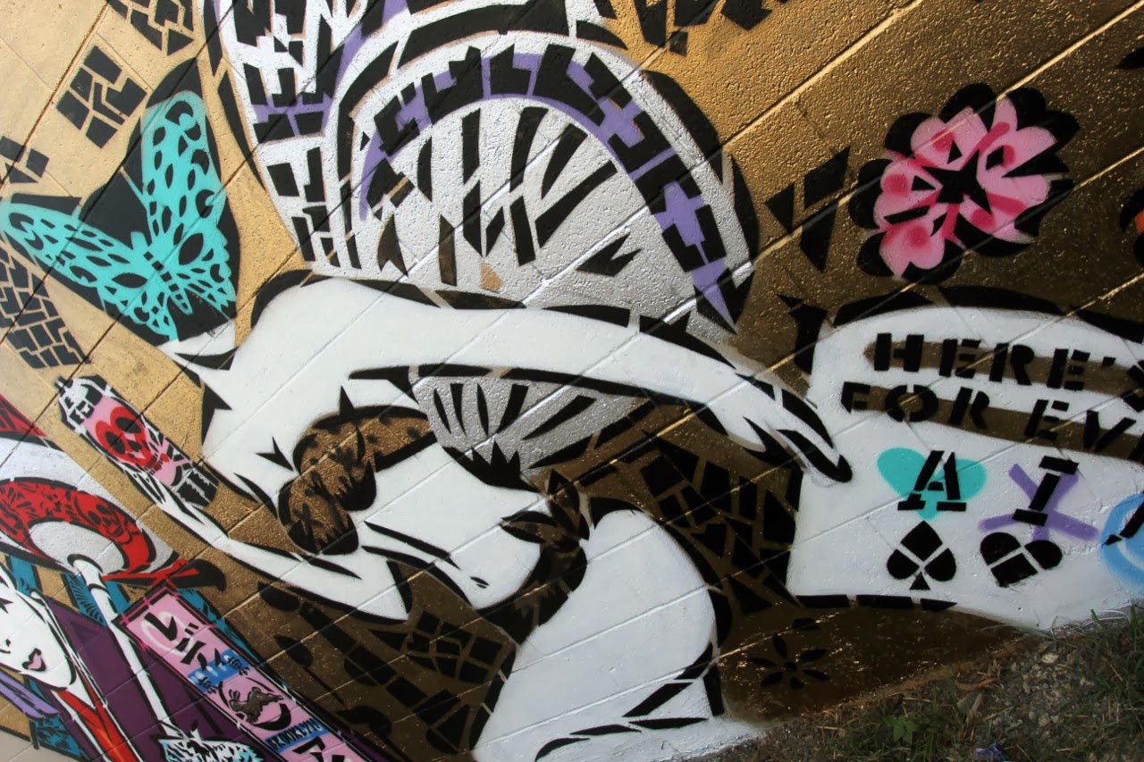 Lady Aiko New Mural For POW! WOW! Hawaii 2014 Honolulu StreetArtNews