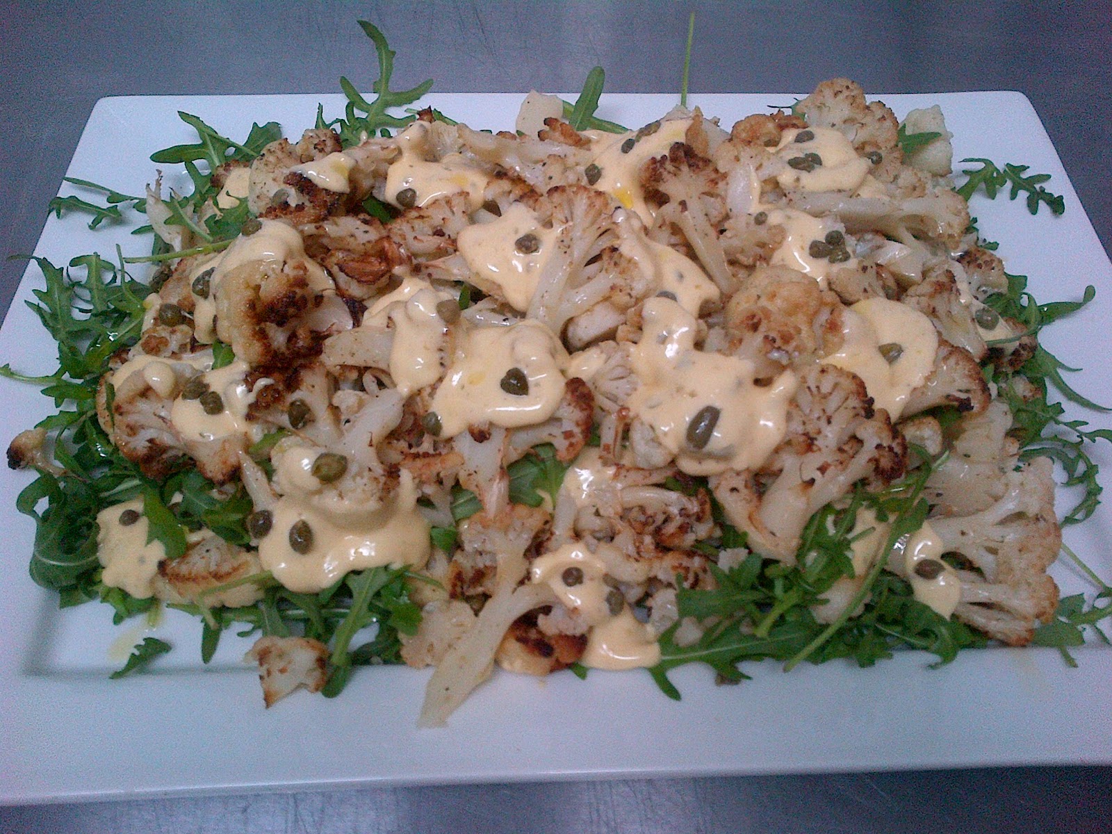 RedJar Roast Cauliflower with Caper Hollandaise