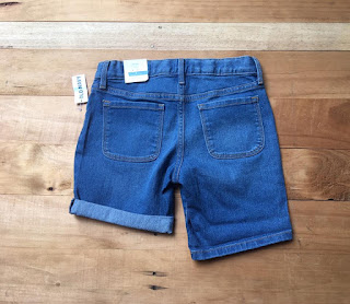 Quần short jean bé gái xuất dư made in cambodia, size 8T, 10T.