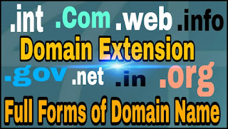 Full Forms of all domain names