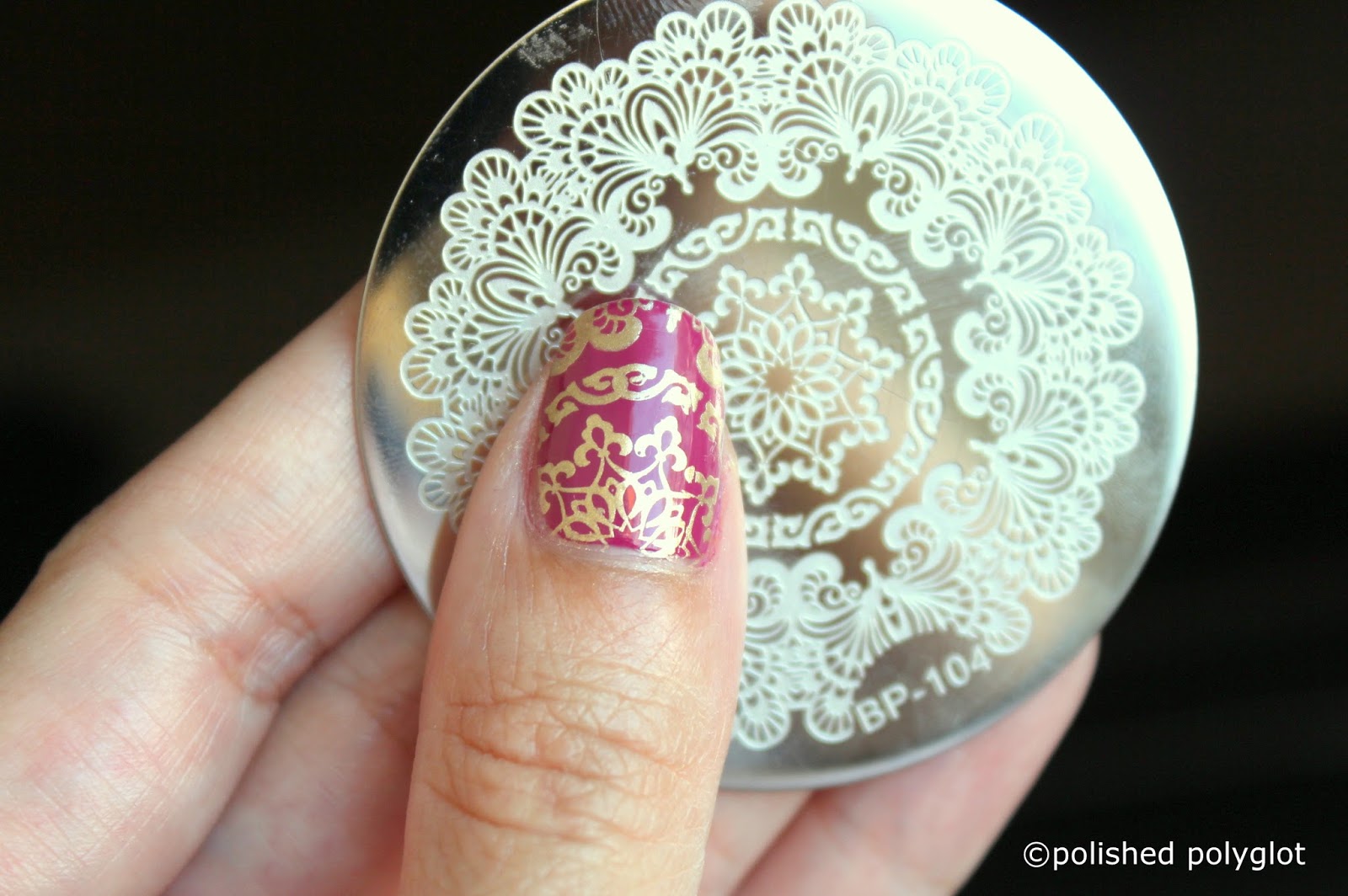Brass Nail Art Stamping Plates - wide 8