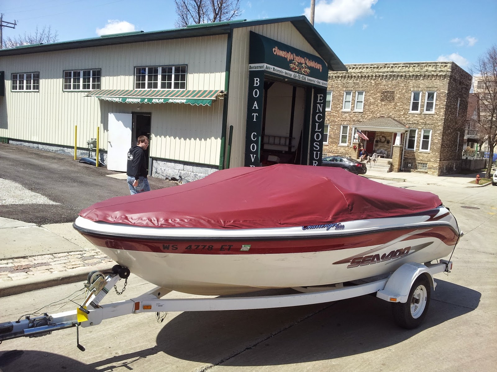 Homestyle Custom Upholstery and Awning Custom Jet Boat Interior And
