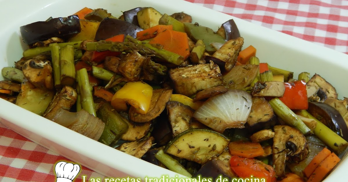 Cómo hacer verduras asadas sin aceite - Recetas de cocina