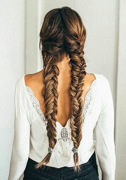 Fαshiση Gαlαxy 98 ☯: Double Fishtail hairstyle