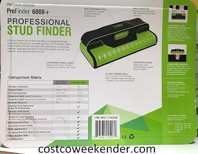 Costco 1176156 - Precision Sensors ProFinder 6000+ Professional Stud Finder: accurate deep sensing
