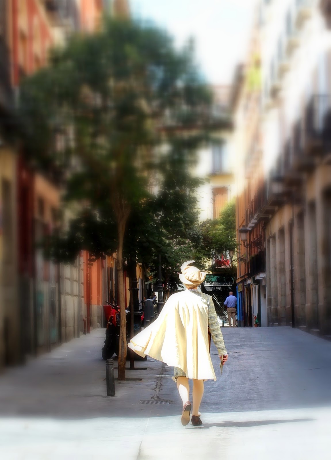 Escritor del siglo de Oro por el Barrio de las Letras de Madrid