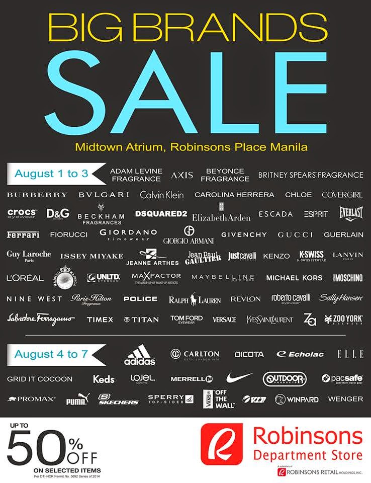 Big Brands SALE at Robinsons Manila