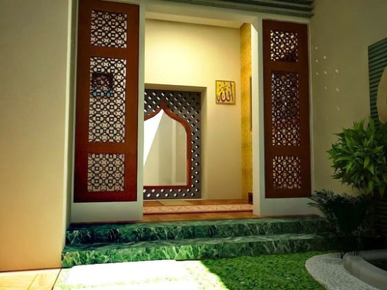 mushola minimalis di dalam rumah