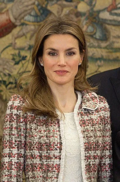 Crown Princess Letizia attended an audience with representatives of the new Board of the Spanish Federation for Rare Diseases