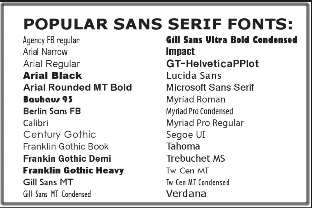 Ms sans serif