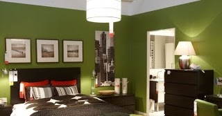 Dormitorios en verde y marrón - Colores en Casa