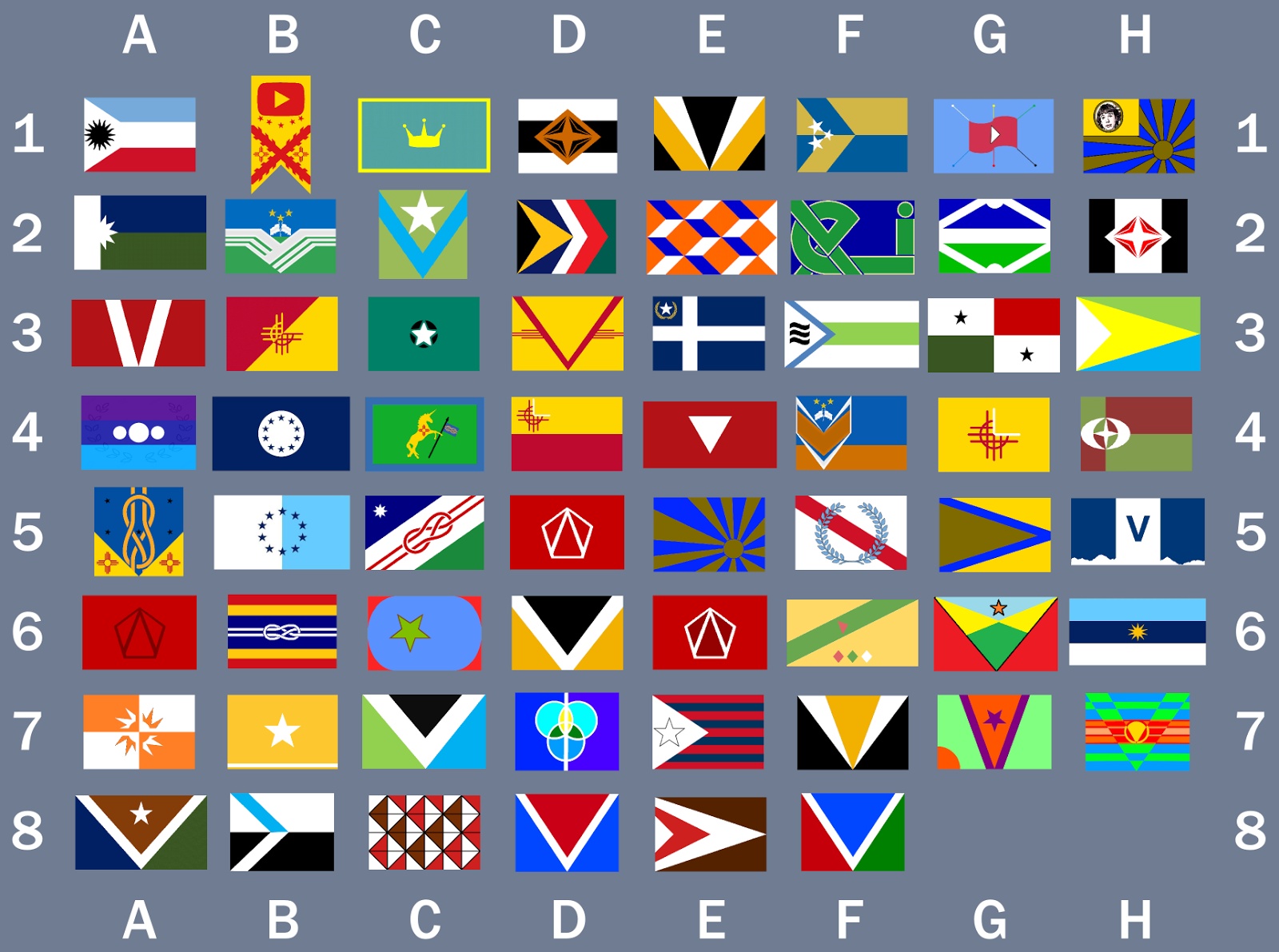 Vexillographer Channel Flag Referendum: All Designs