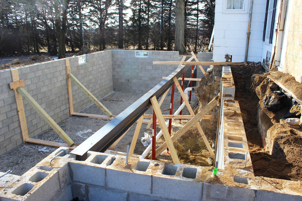 How To Brace A Basement Wall For Backfill Openbasement