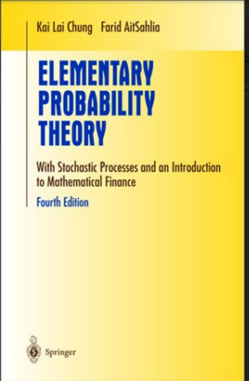 ELEMENTARY PROBABILITY THEORY FOURTH EDITION BY KOI LOI CHUNG AND FARID