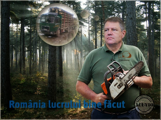 Klaus Iohannis Pădurile Pas cu Pas Funny photo