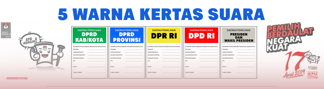 Konco Sekelik Ilham Mendrofa 5 Warna Kertas Surat Suara