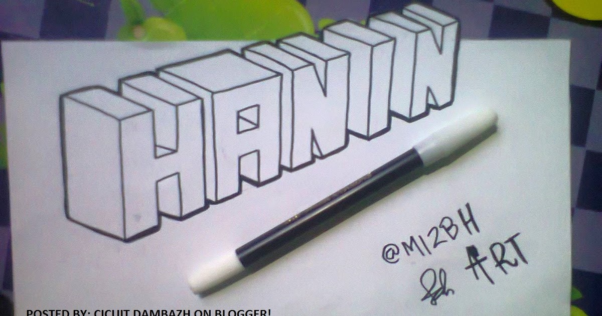 Cara Membuat Gambaran Tangan 3D - Cicuit Dambazh